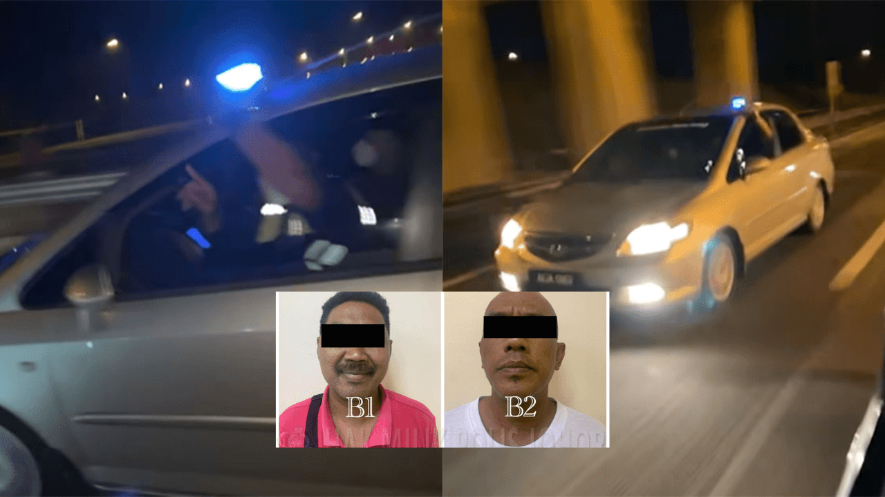 Impersonators Posing As Police Officers Chasing S’porean Vehicle Arrested By PDRM 