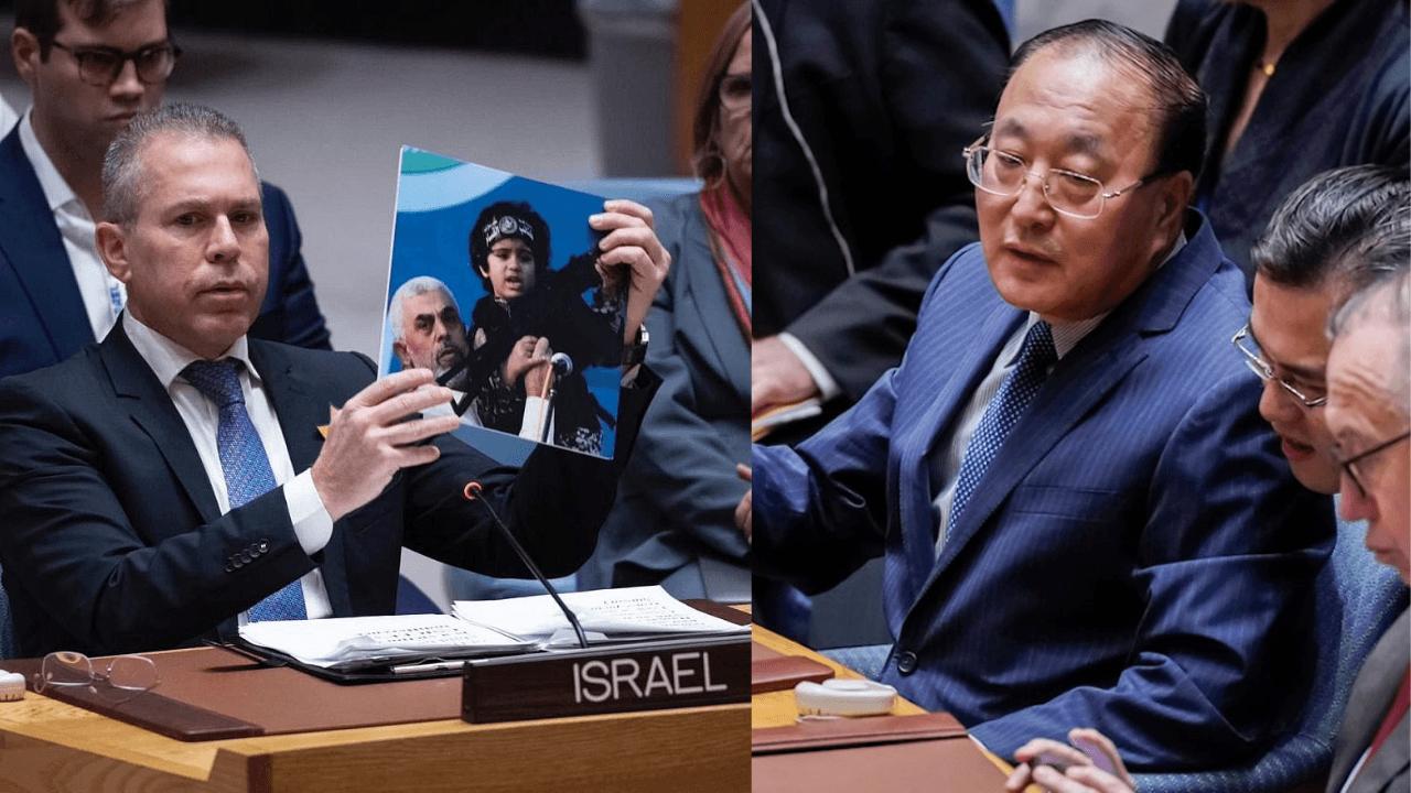 UN Security Council Chair China Lecturs Israeli UN Envoy On His Bullying Behaviour